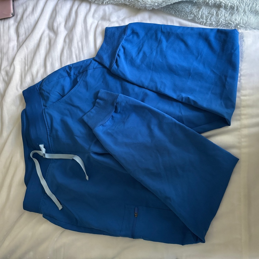 Figs Royal Blue Drawstring Joggers